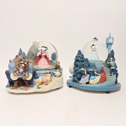 Disney Beauty And The Beast Musical With Disney Cinderella Musical Snow Globes