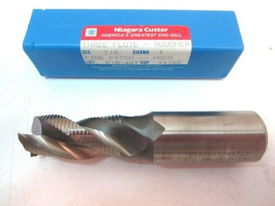 Niagara (44725) 7/8'' HSCO 3F Fine Pitch End Mill 7/8 x 1-3/4 x 4-3/8 x 1