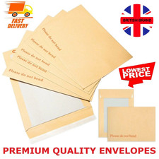 Please Do Not Bend Hard Card Board Backed Envelopes Brown Manilla C6 C5 A5 A4 A3