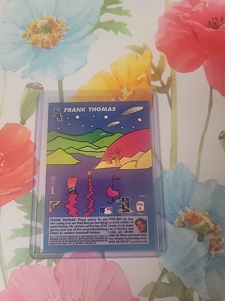 1997 Topps Gallery Frank Thomas Peter Max Art SP - Image 2 of 2