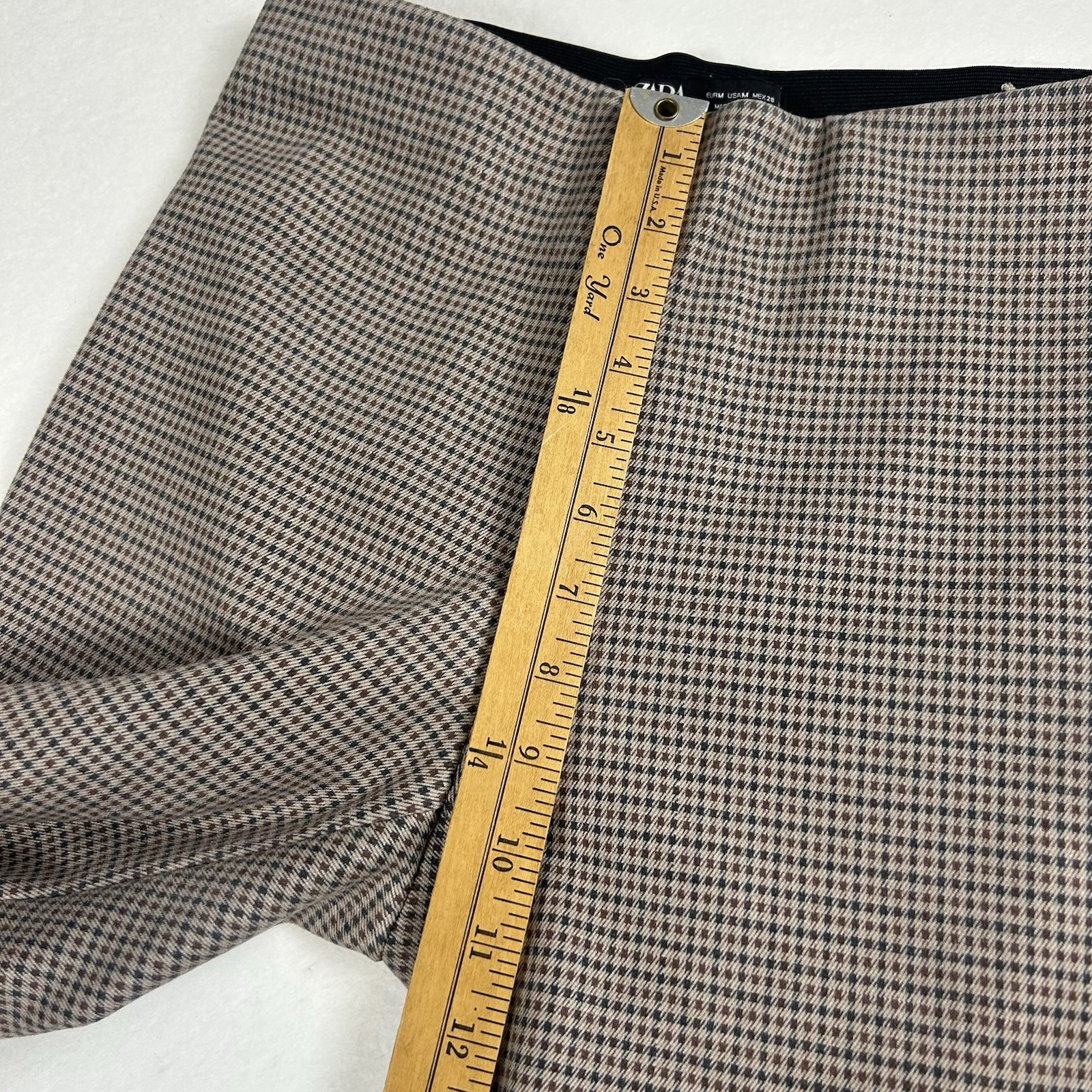 ZARA Basic Collection Houndstooth Pull-On Elastic… - image 5