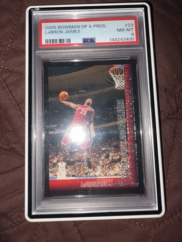2005-06 Bowman Draft Picks & Prospects LeBron James PSA 8 Comes With Slab Mag