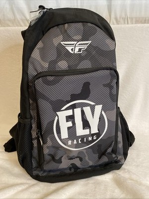 Fly Racing Jump Pack Backpack White Black Snow Camo Riding Hiking