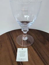 New Hand Blown Abigail Glass Oversized Water Cocktail Goblet Italy  Drexel 