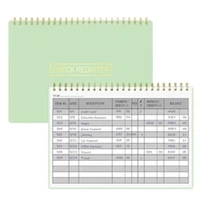 Check Register Ledger for Personal Finances, Expenses & Payments Tracking 8.4 x