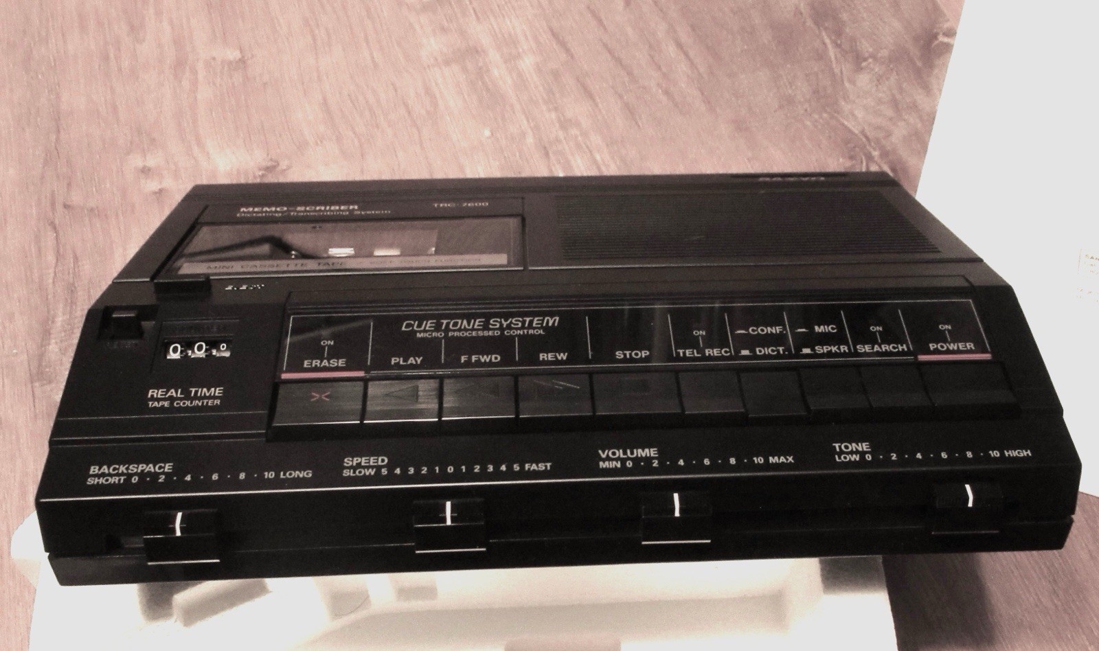 Sanyo TRC-7600 Minicasette Dictating Transcribing System Transcriber Unused