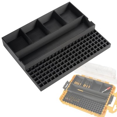 Organizer Impact Bit Holder Insert for DEWALT Medium ToughCase DWAN2190, 4 La...