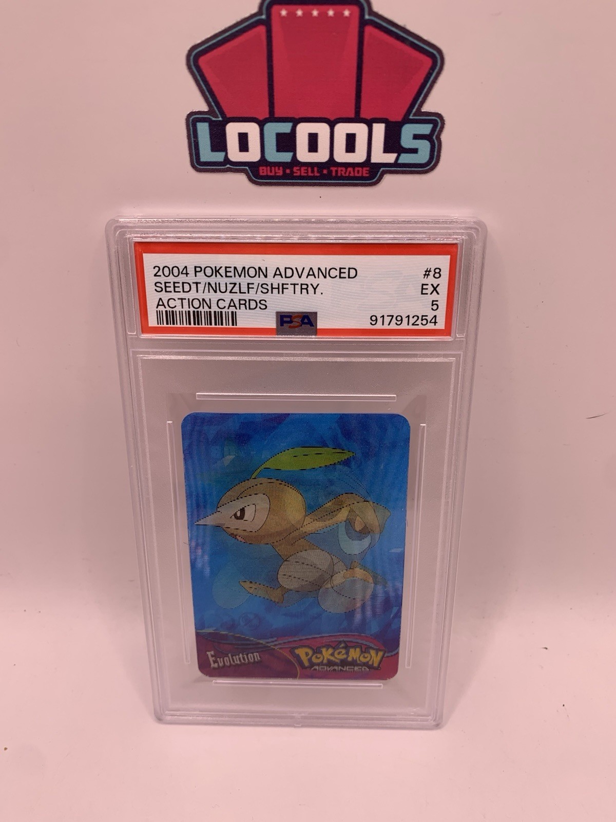 PSA 5 2004 Pokémon Action Card Seedot Nuzleaf Shiftry Lenticular