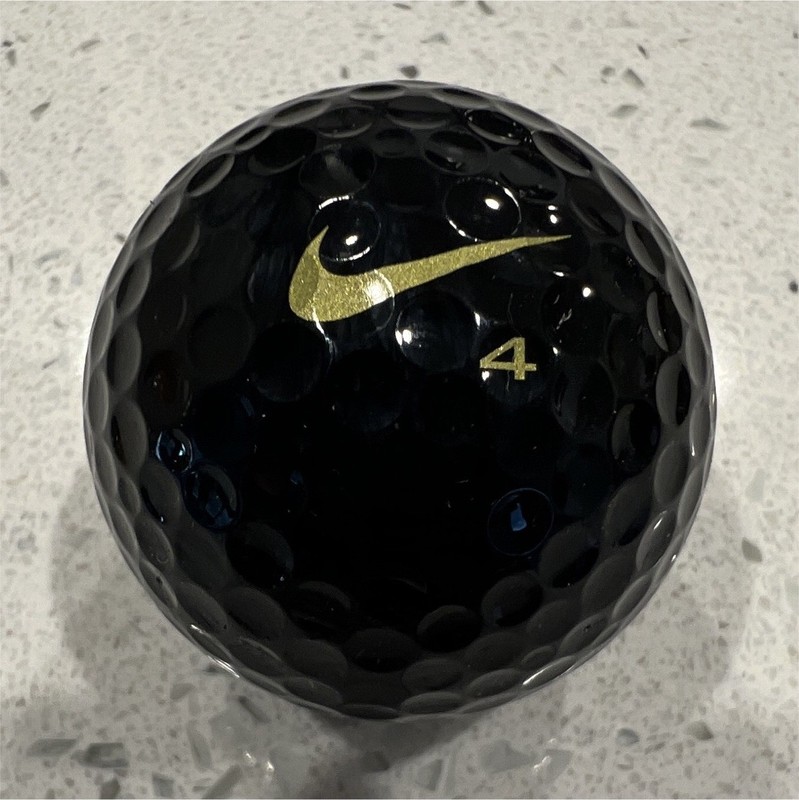 Rare Nike One BLACK Golf Ball- Tiger Woods Edition, #4