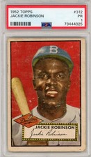 1952 Topps #312 Jackie Robinson PSA 1 Brooklyn Dodgers  HOF