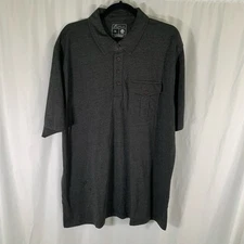 Pizza Hut Employee Shirt Men's XL Dark Grey Short Sleeve Pocket Stain