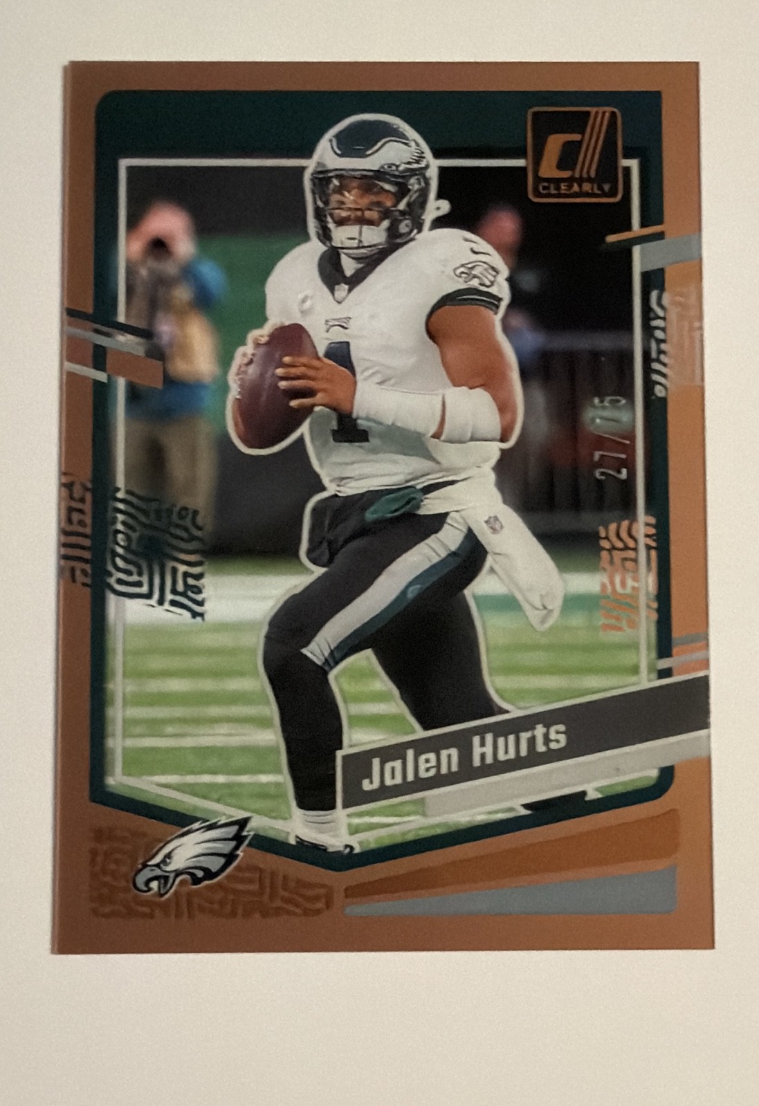 2023 Panini Clearly Donruss - Jalen Hurts #40 Orange /75