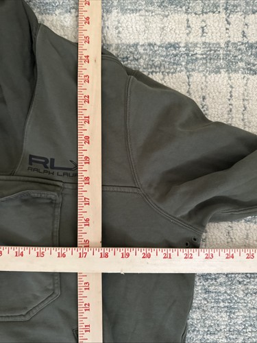 RLX by Ralph Lauren Garment-Dyed Hoodie Collegiate Green Size Large RN 41381 - Picture 16 of 16