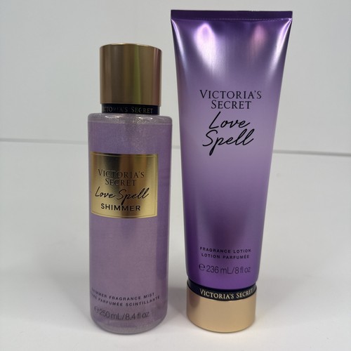 Victoria's Secret 8.4 fl oz Fragrance Mist & 8 fl oz Lotion Love Spell Shimmer - Picture 1 of 9