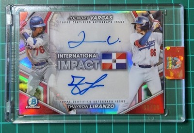 2024 Bowman Chrome Joendry Vargas Thayron Liranzo International Impact Auto /99
