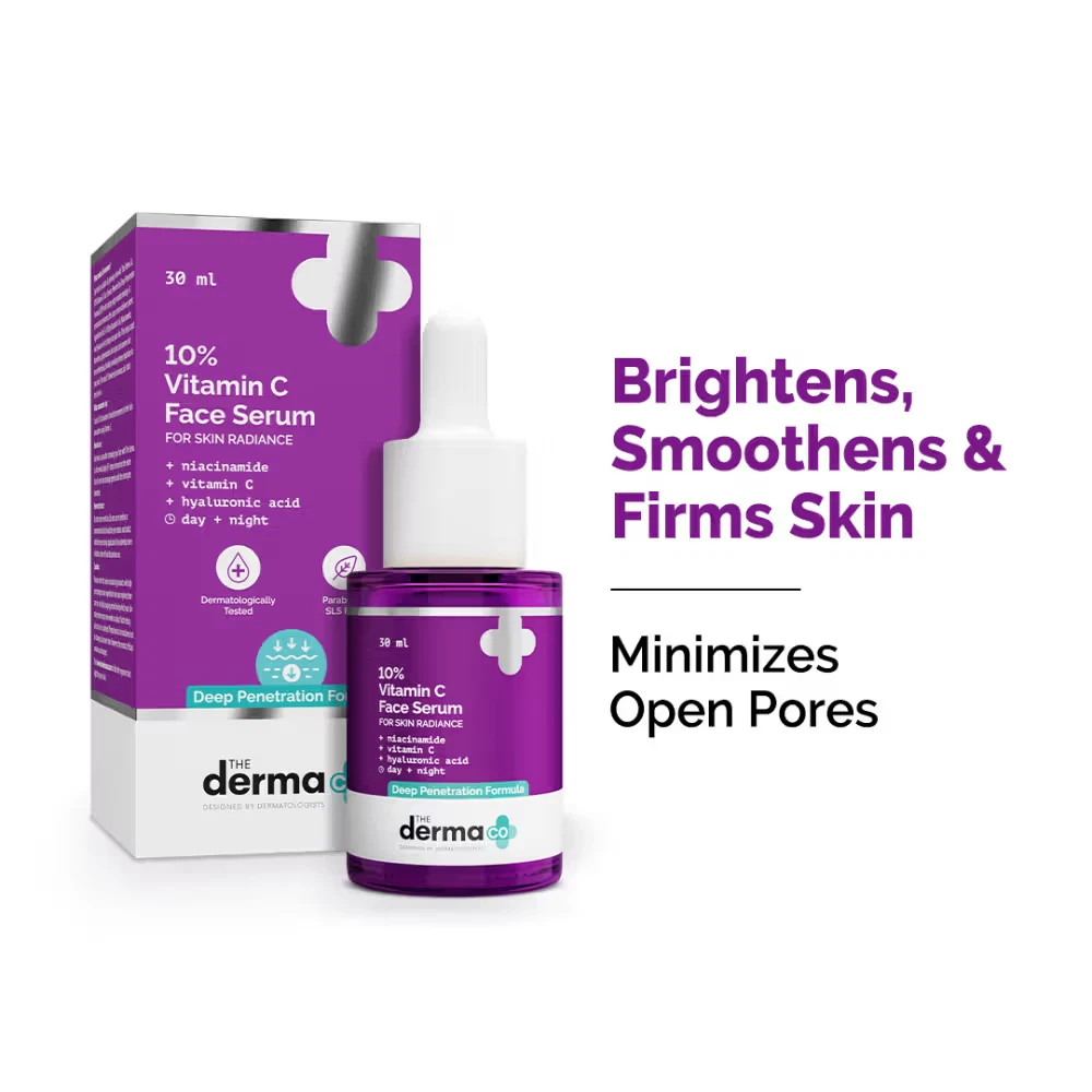 The Derma Co 10% Vitamin C Face Serum for Skin Radiance (30ml)