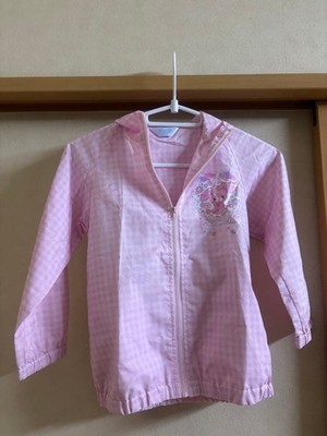 BonBonRibbon Sanrio BonBon Ribbon Windbreaker Hoodie Pink, Size 120cm, Girl,