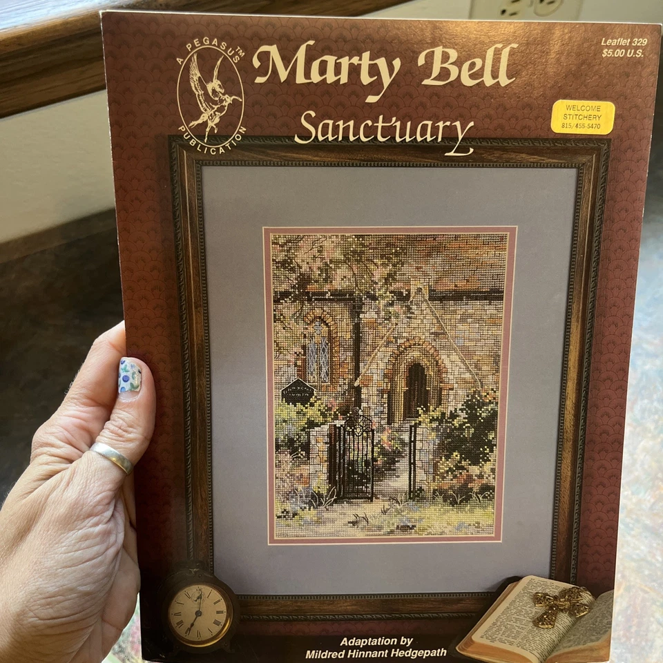 4 Lovely Marty Bell Cross Stitch Charts Sanctuary Upper Chute Flower Shop - Image 4 of 4