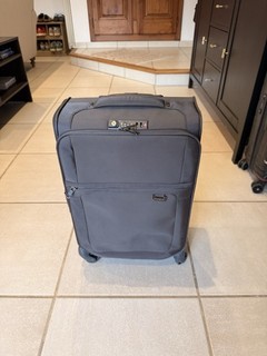 Samsonite Grey Large Cabin Soft Fabric Spinner Suitcase 56cm 4 Wheels