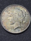 1923-S San Francisco Mint Silver Peace Dollar Rainbow.
