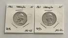 1962 & 1963 Beautiful Uncirculated Washington Quarters 90% Silver!!!