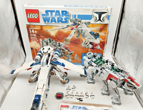 LEGO 10195 Republic Dropship with AT-OT ORIGINAL BOX GOOD Star Wars Figures 7676 7675
