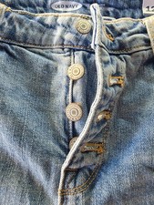 NWT Old Navy High Rise Size 12 Secret Slim Pockets Button Fly Denim Shorts