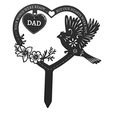 Memorial Grave Markers for Dad, Cemetery Decorations for Grave, loss of dad