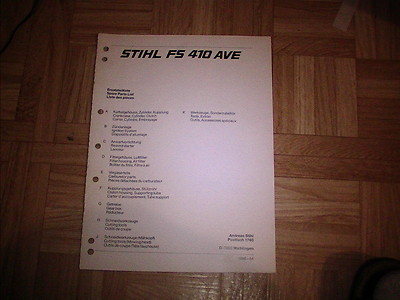 Orig. ETL Stihl FS 410 AVE Motorsense