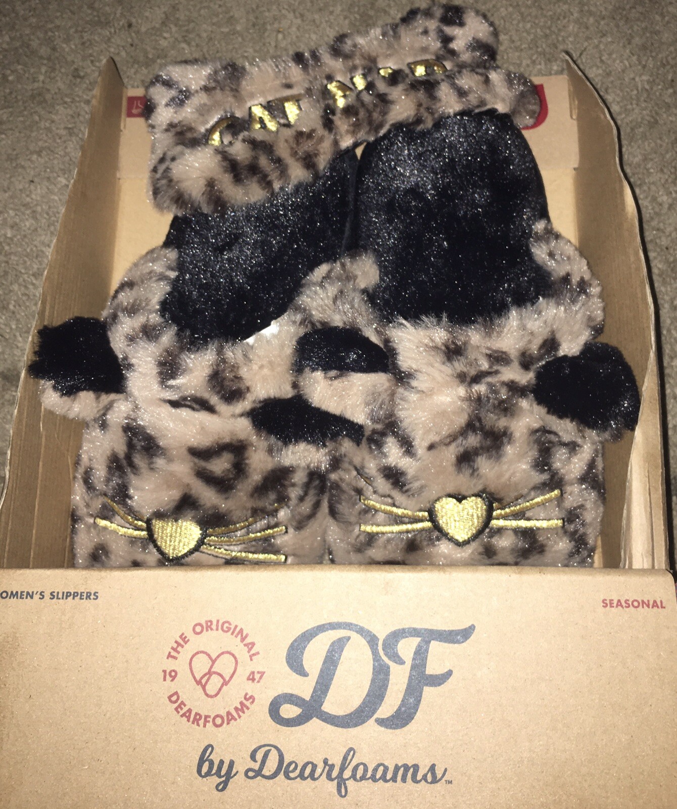 dearfoam cat nap slippers