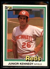 1981 Donruss  Junior Kennedy  #424 Cincinnati Reds