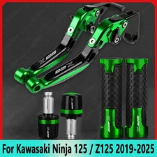 For Kawasaki Ninja 125 / Z125 2019-2025 CNC Brake Clutch Levers Handle Grips Set