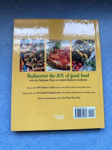 Delicious Ways to Control Diabetes Cookbook by Oxmoor House - Picture 2 of 3