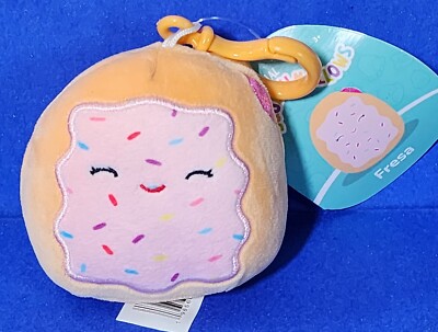 Squishmallows Breakfast Food Squad Fresa the Toaster Pastry Clip