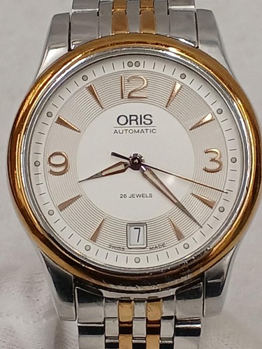 Oris 7578 Classic Watch Automatic Men's White Dial Swiss Made Round Used Japan - 第 5/12 張圖片