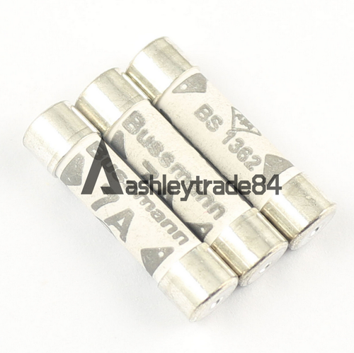 Sourcing Map 10 Pcs AC 250V 20A 6mm X 25mm BS1362 Cylindrical Ceramic