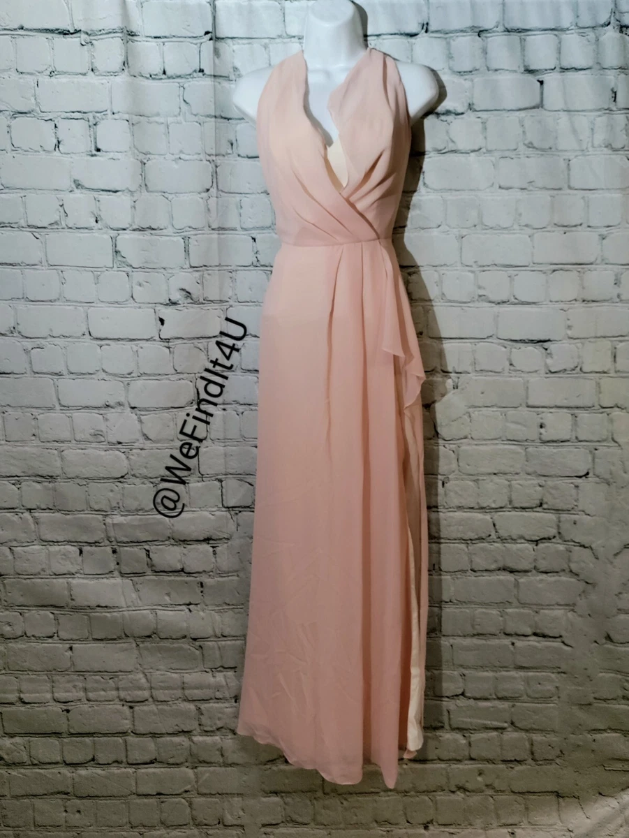 Pink Blush Chiffon Bridesmaid Dresses for sale | eBay