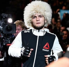 Khabib Nurmagomedov papakha Habib papaha 100% Sheepskin Caucasus fur hat