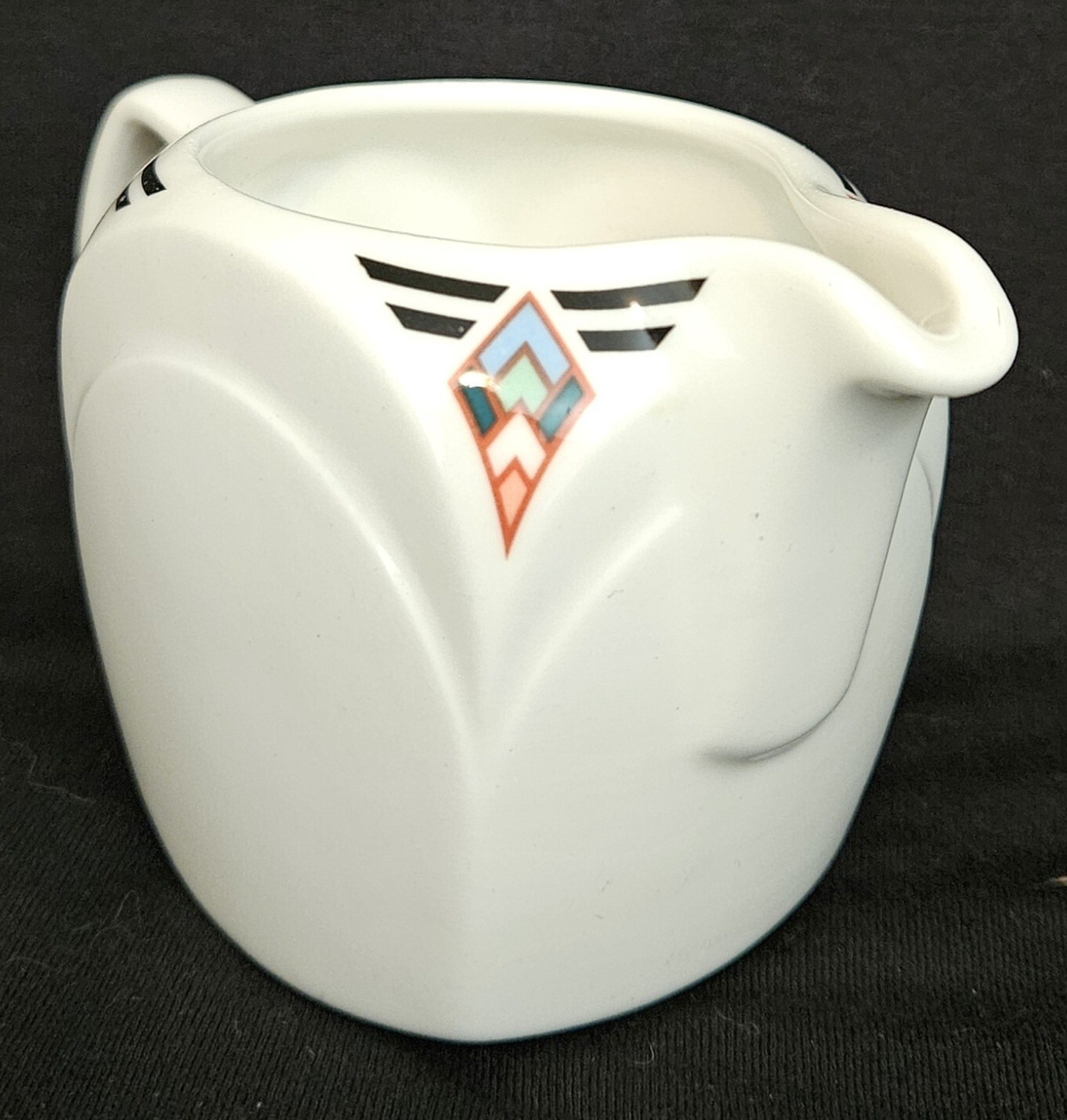 Art Deco Creamer Set of 2 Albalite Steelite International Made in England