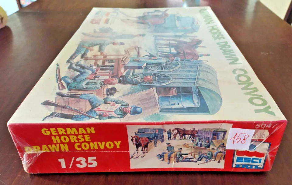 158° KIT DI MONTAGGIO 1:35 ESCI ERTL N° 5047 GERMAN HORSE DRAWN CONVOY CVGIA - Immagine 2 di 3