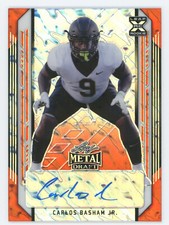 Carlos Basham Jr. Signed 2021 Leaf Metal Draft 7/7