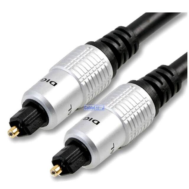PRO Toslink Digital Audio Optical Lead 0.5m 1m 2m 4m 6m SPDIF Sound Cable