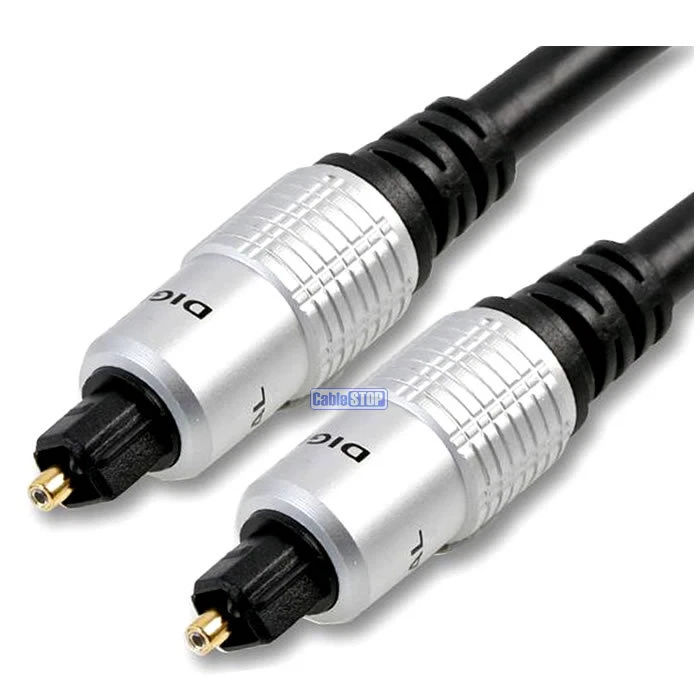 CABLE STOP PRO Toslink Digital Audio Optical Lead 0.5m 1m 2m 4m 6m SPDIF Sound Cable