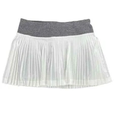 Lululemon Tennis Skirt Skort Size 6 Pleat to Street II White Gray Running Active