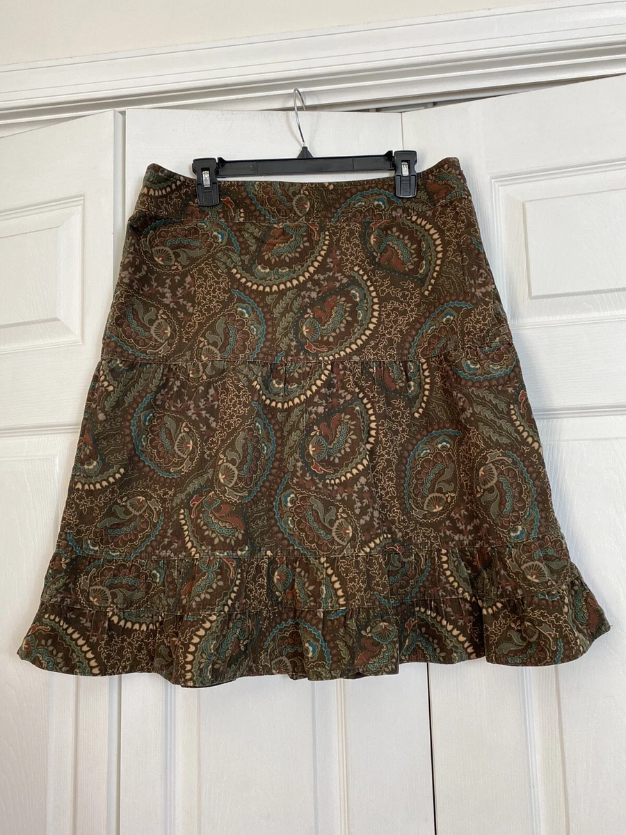 Prairie print ruffle tiered clearance skirt