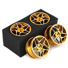 4Pcs Aluminum Wheels Hub Rims For 1/10 RC Car Tamiya TT-01 TT02 Sakura HSP HPI