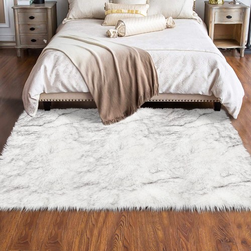 Latepis Faux Fur Sheepskin Area Rugs Soft Shaggy Carpet for Living Room Bedroom - Picture 76 of 219