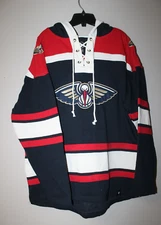 New NBA New Orleans Pelicans old time style mid weight cotton hoodie men's XL