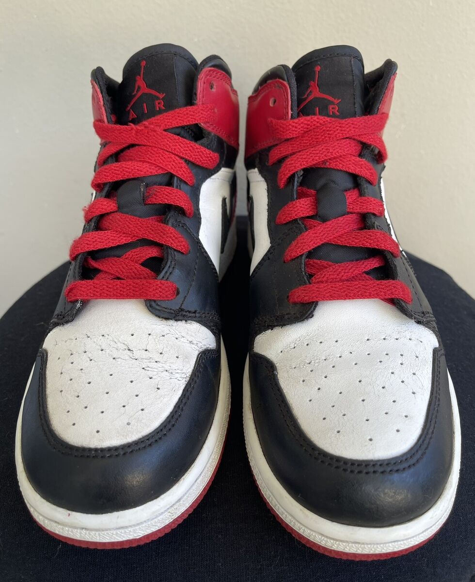 Rare Nike Air Jordan 1 Retro GS Sz 4.5Y White Black Bred Red Rare Nike Air Jordan 1 Retro GS Sz 4.5Y White Black Bred Red