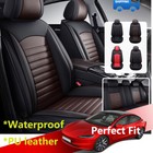 <!--F#f_0-->Waterproof Leather Car Seat Covers 3D Full Cover Cushions 5-sits Universal Decor<!--F/-->
